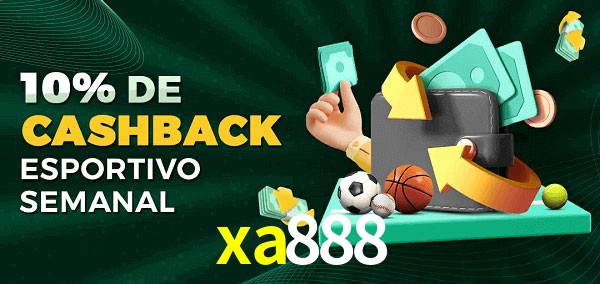 10% de bônus de cashback na xa888